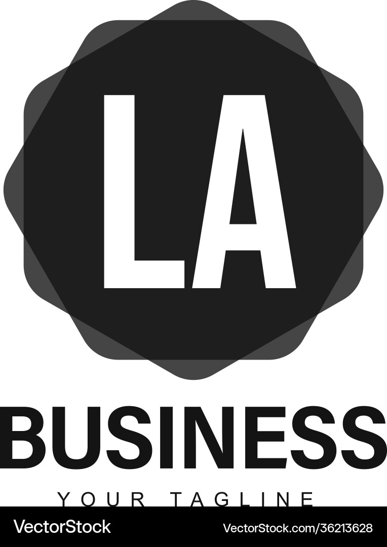 La initial a logo design with abstract style La initial a logo design with abstract style vector image