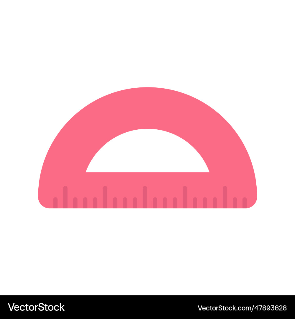 Triangular ruler child for learning vector image