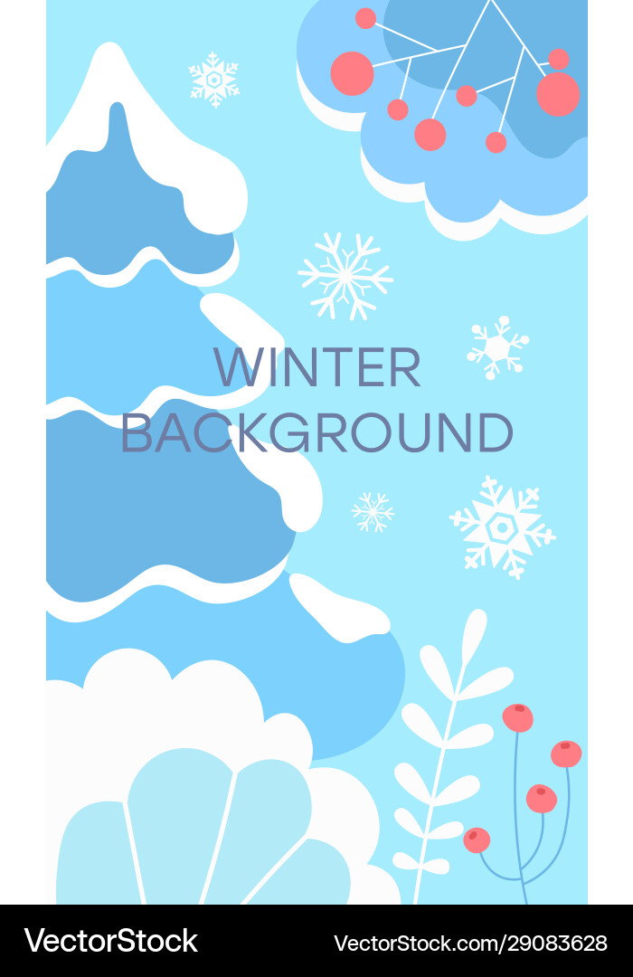 Winterlandschaft Hintergrund flach Winterlandschaft Hintergrund flach vektorbild
