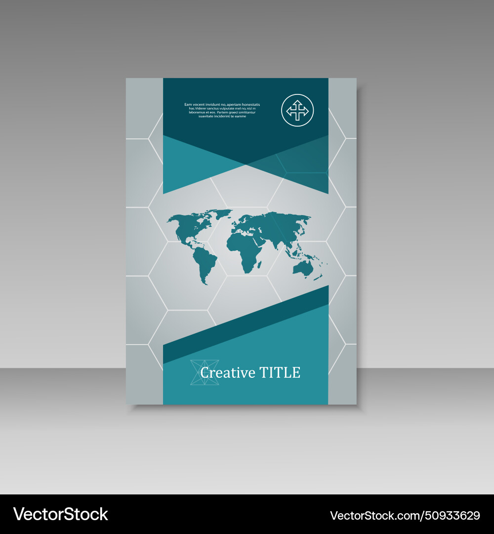 Brochure design template cover Brochure design template cover vector image