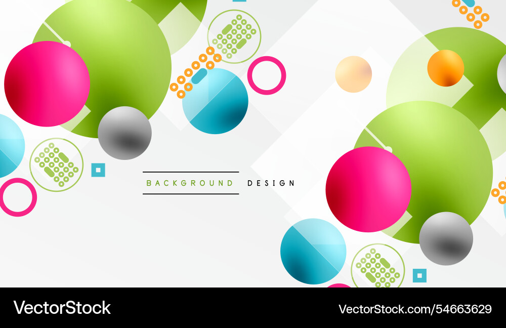 Circles and elements geometric abstract background Circles and elements geometric abstract background vector image