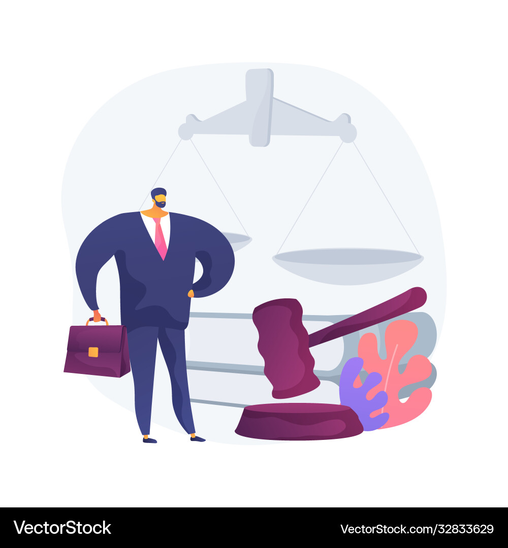 Litigation support abstract concept Litigation support abstract concept vector image