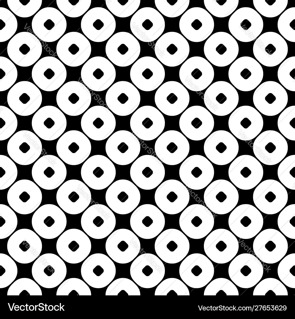 Monochrome seamless pattern circles texture Monochrome seamless pattern circles texture vector image