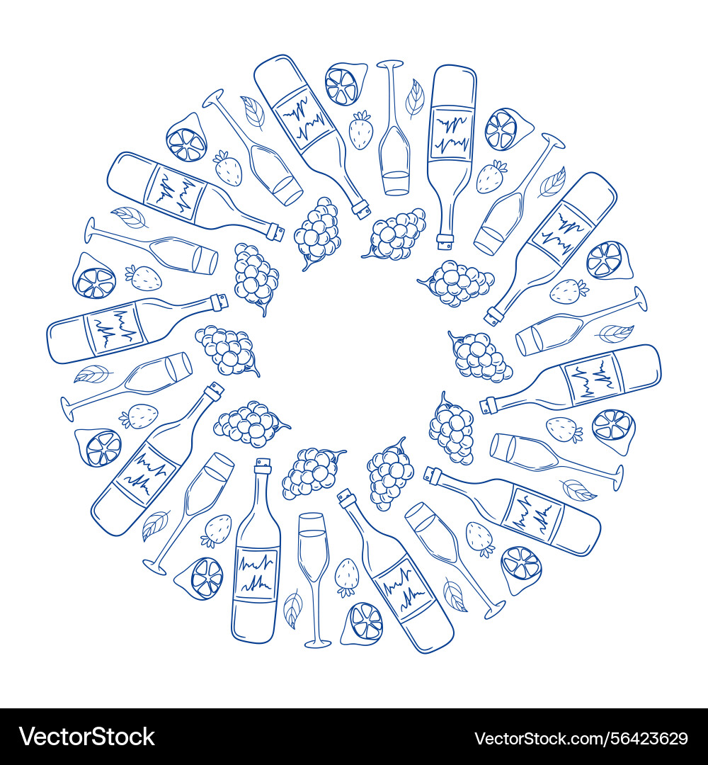 Popsicle designs arranged in a circular pattern Popsicle designs arranged in a circular pattern vector image