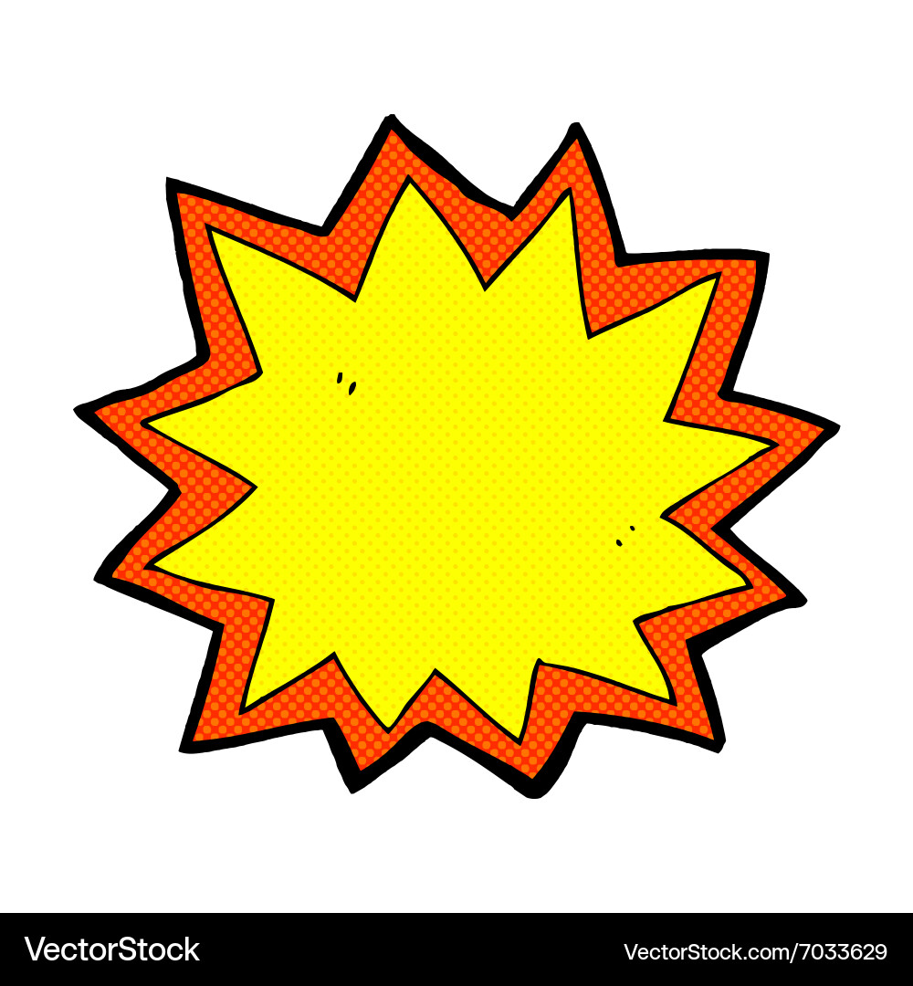 Retro Cartoon Blast Vector Image