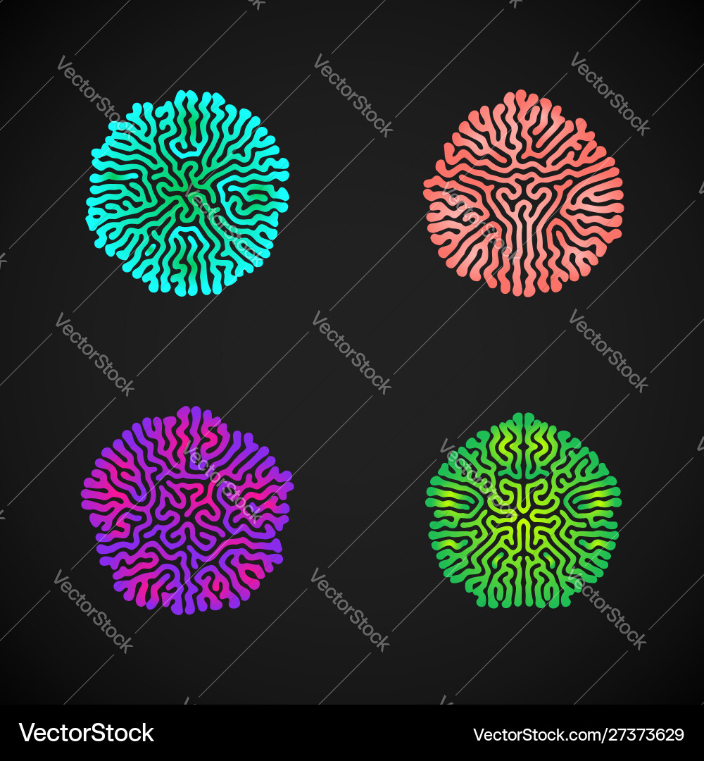 Turing Reaction Diffusion Pattern Vector Image