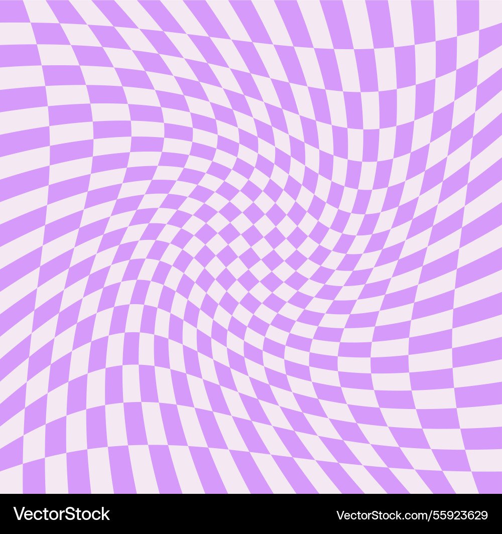 Wavy checkered pattern background Wavy checkered pattern background vector image