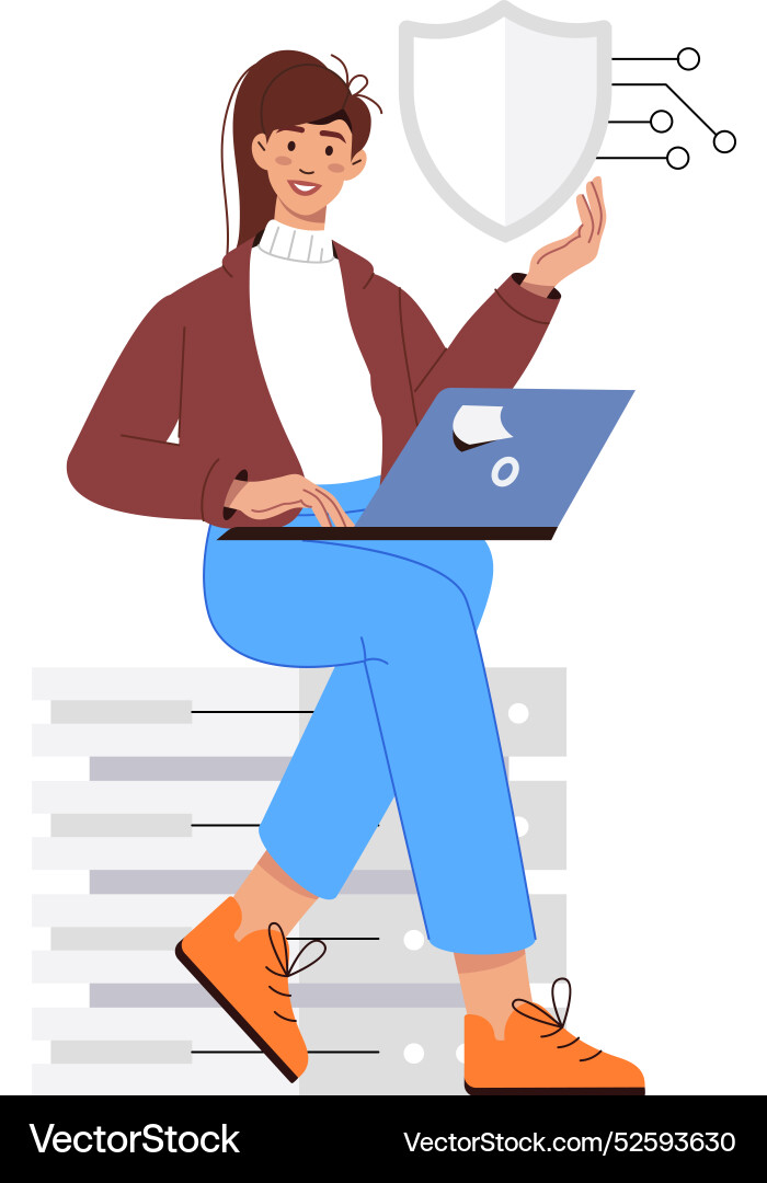 Basic rgbcharacter based flat of cybe Vector Image