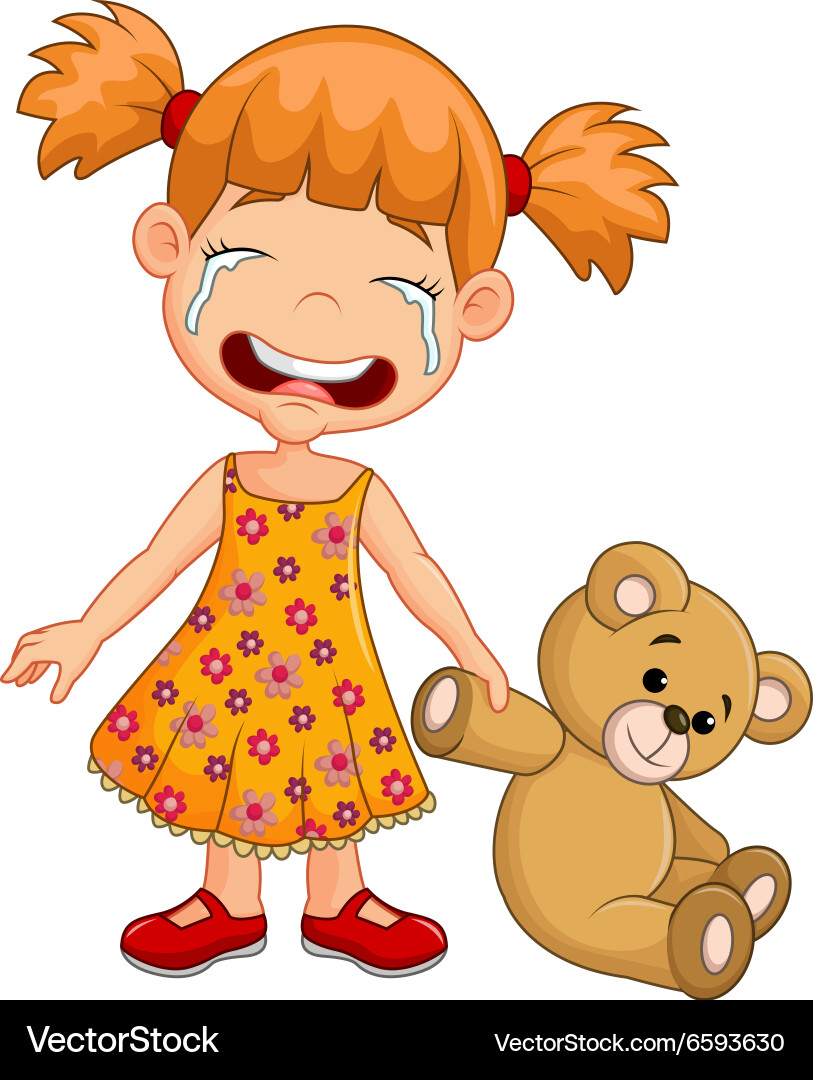 little girl crying 