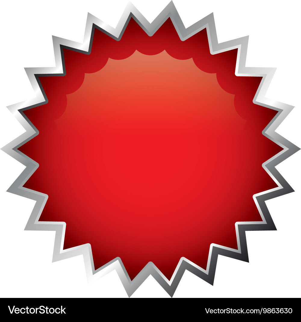 Frame with silver border isolated icon design Vector Image