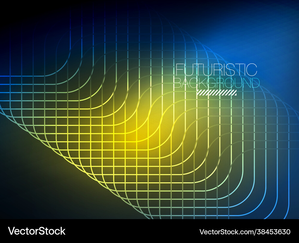 Neon color square shape lines abstract background Neon color square shape lines abstract background vector image