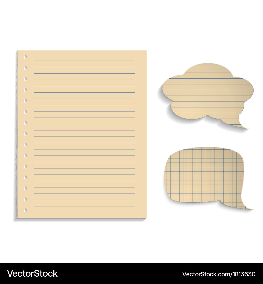 Notebook for records vector image