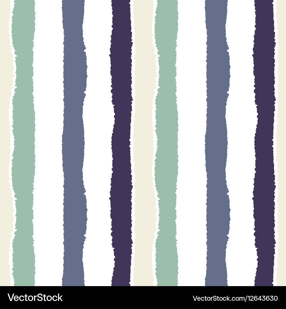 Seamless strip pattern vertical lines with torn Vector Image