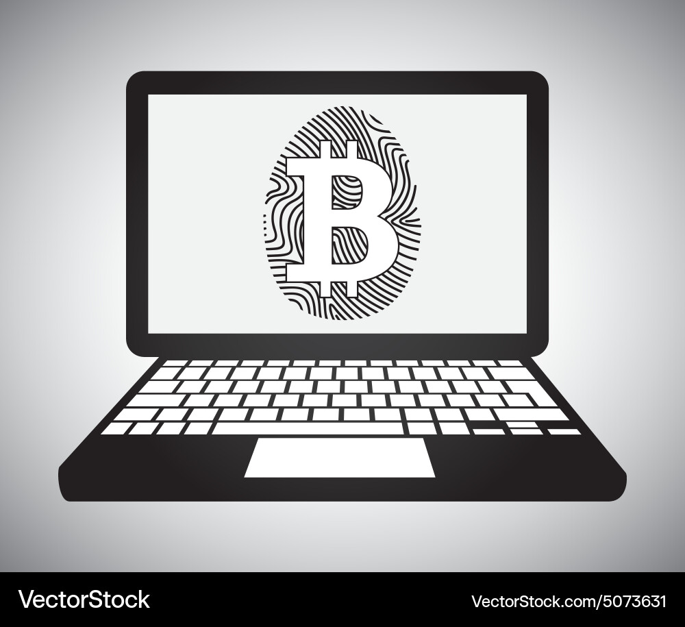 Bit coin vector image