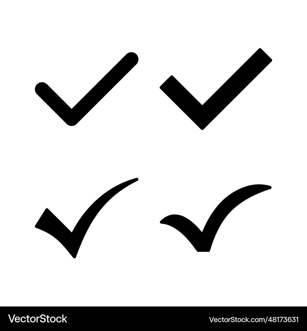 Check icon mark list button Check icon mark list button vector image