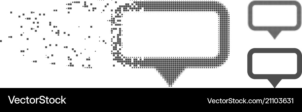 Disintegrating pixel halftone banner map marker Disintegrating pixel halftone banner map marker vector image