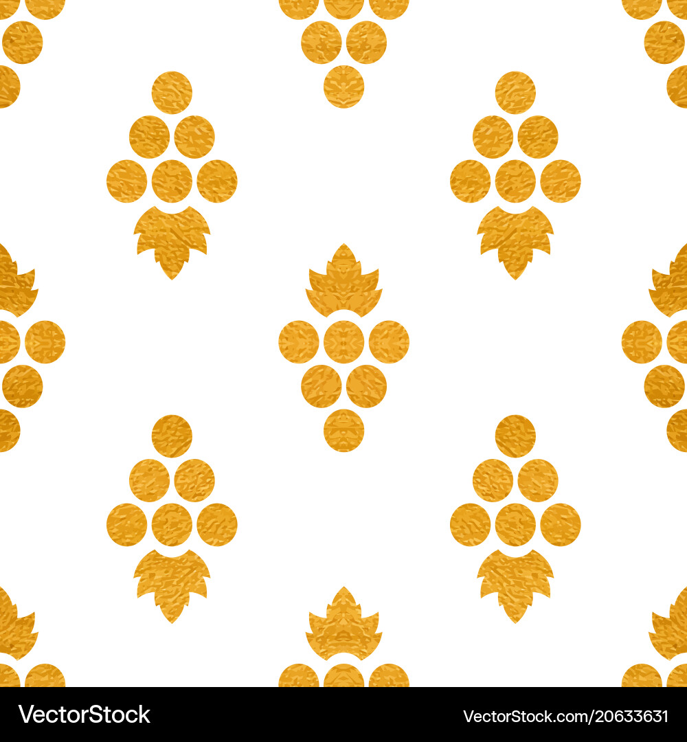 Gilded Grape Pattern vector image