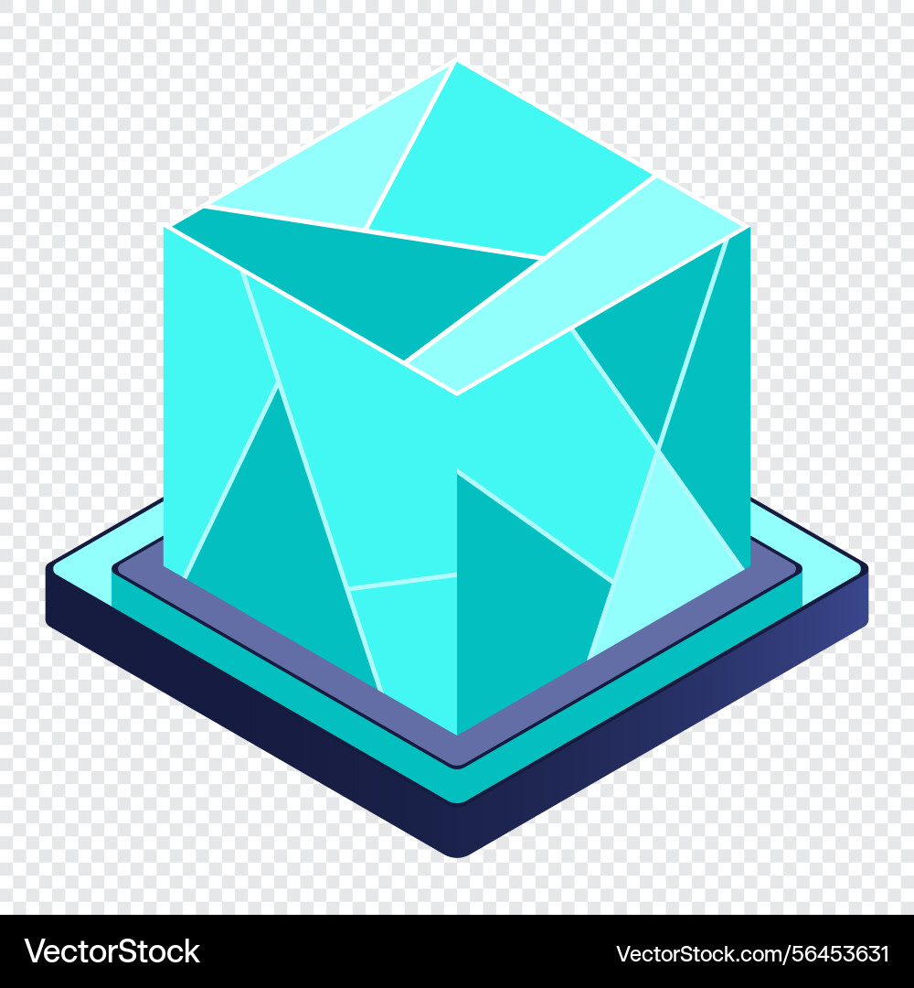 Isometric futuristic server database Isometric futuristic server database vector image
