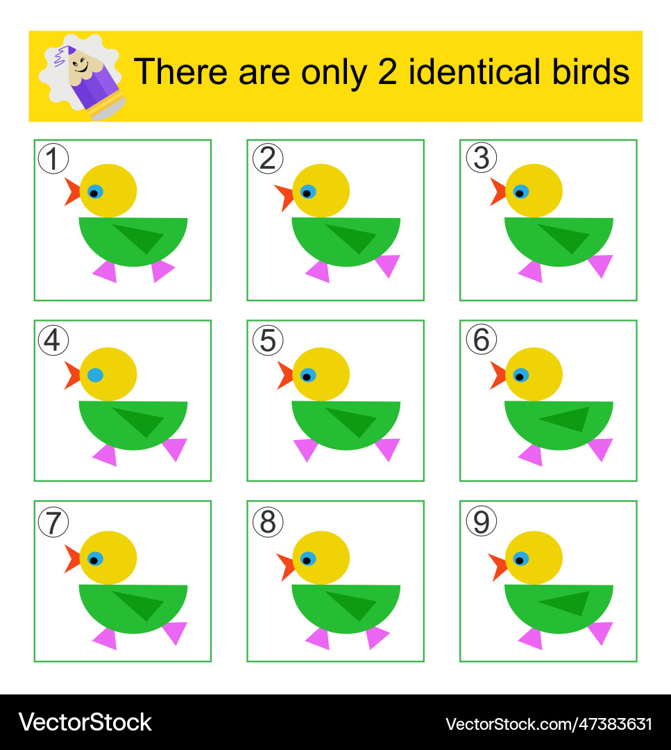 Logic game for children task the development Logic game for children task the development vector image