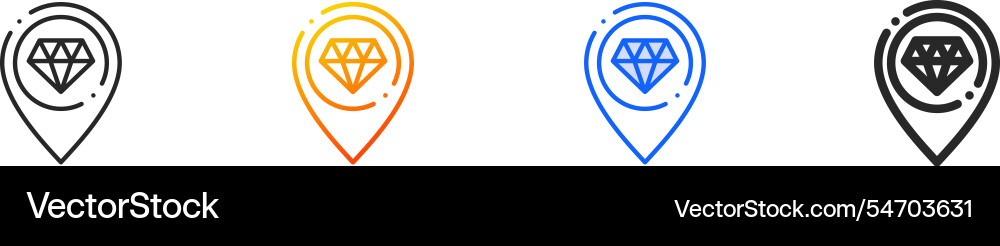 Placeholder iconthin linear gradient blue stroke Placeholder iconthin linear gradient blue stroke vector image