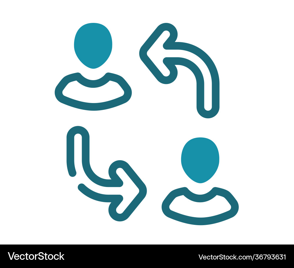 Reshuffle switch replace single isolated icon vector image