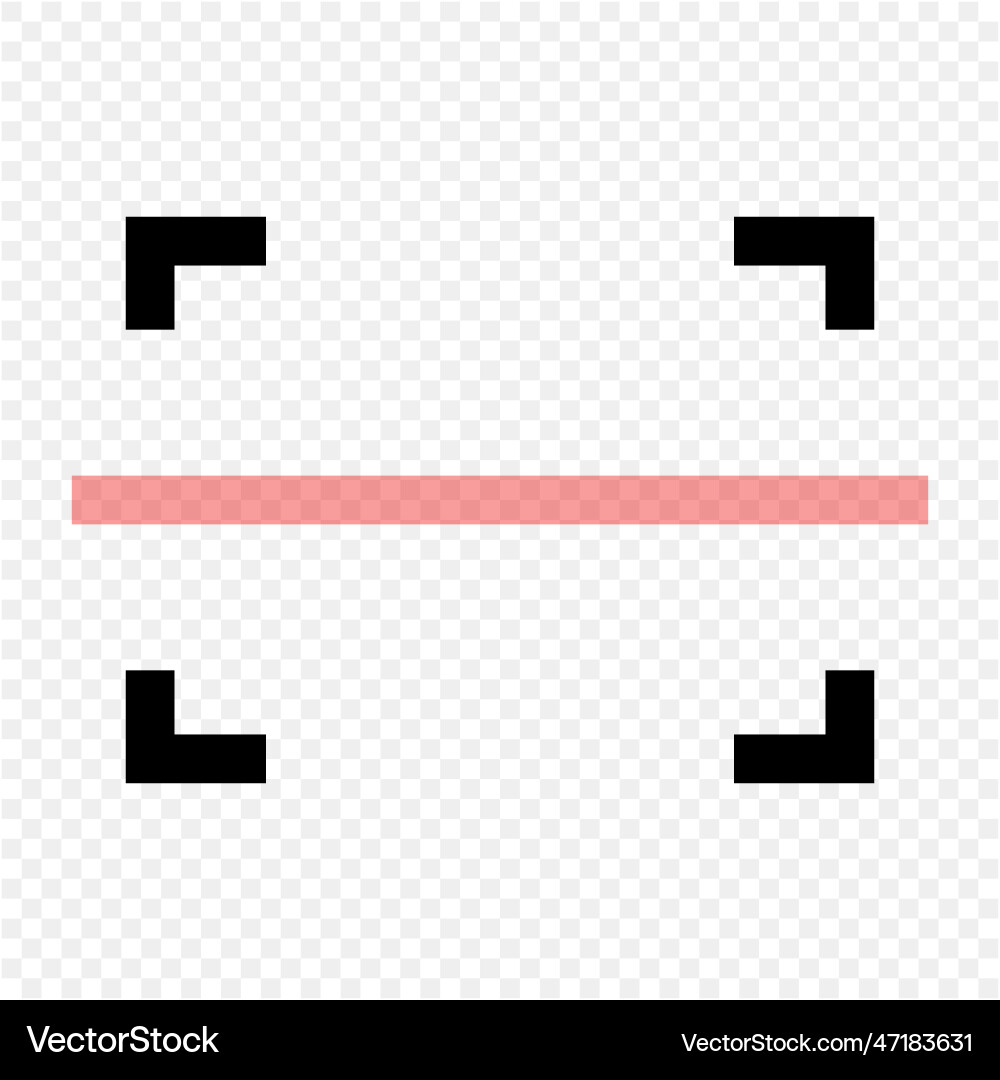 Scan icon isolated on transparent background Scan icon isolated on transparent background Vector Image
