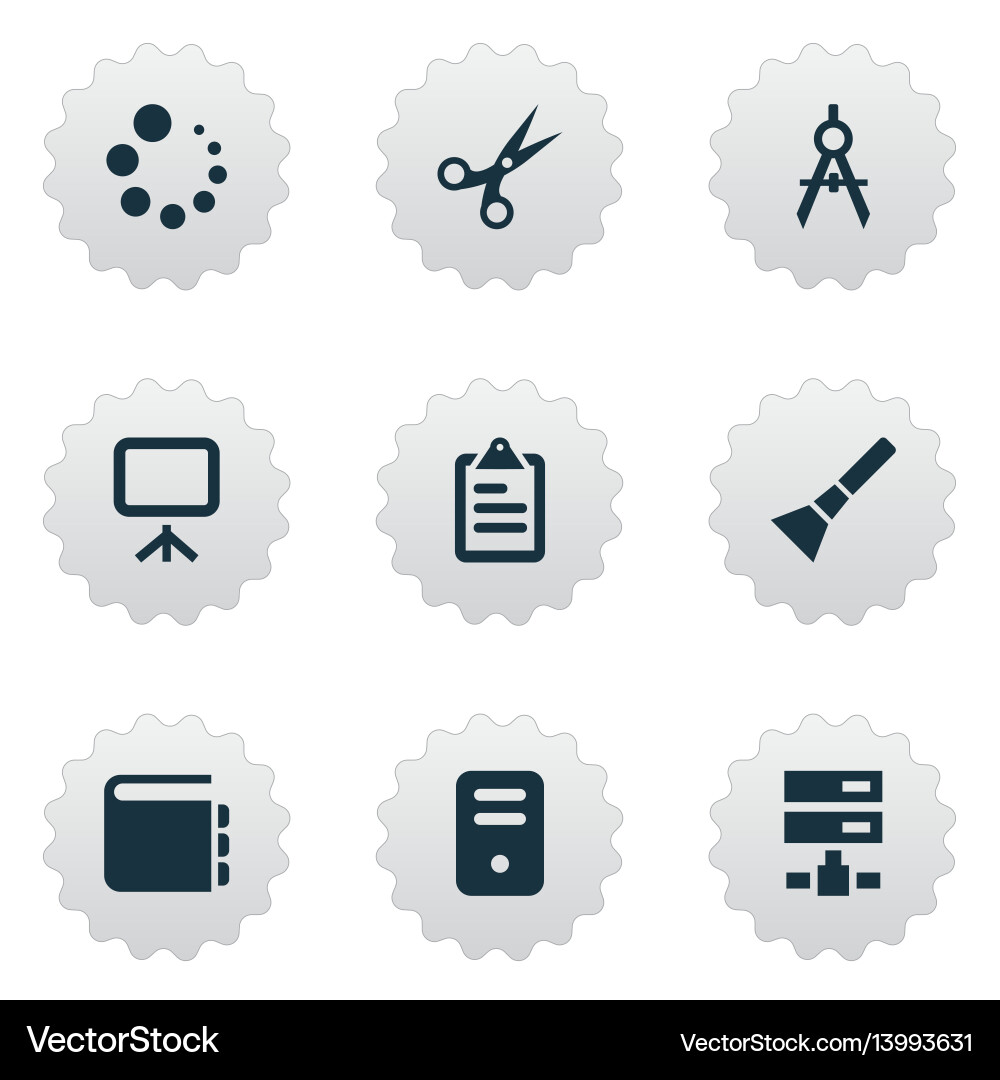 Set of simple web icons Set of simple web icons Vector Image