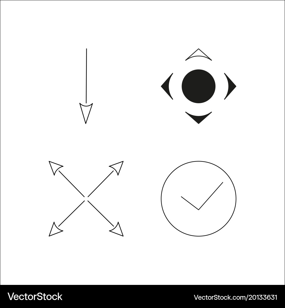Web einfache lineare Icon setsimple Umriss Icons vektorbild