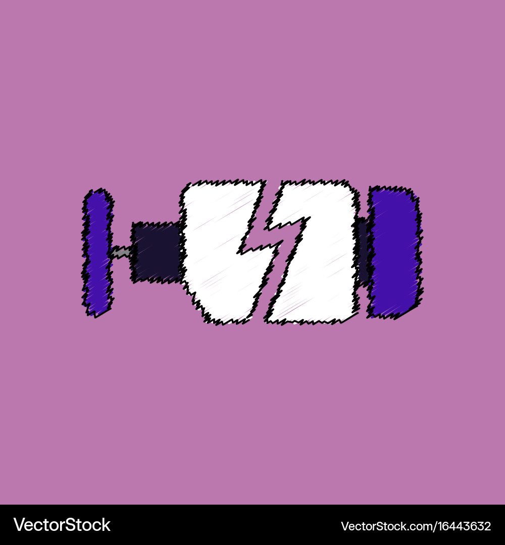 Flat icon design collection broken engine vector image