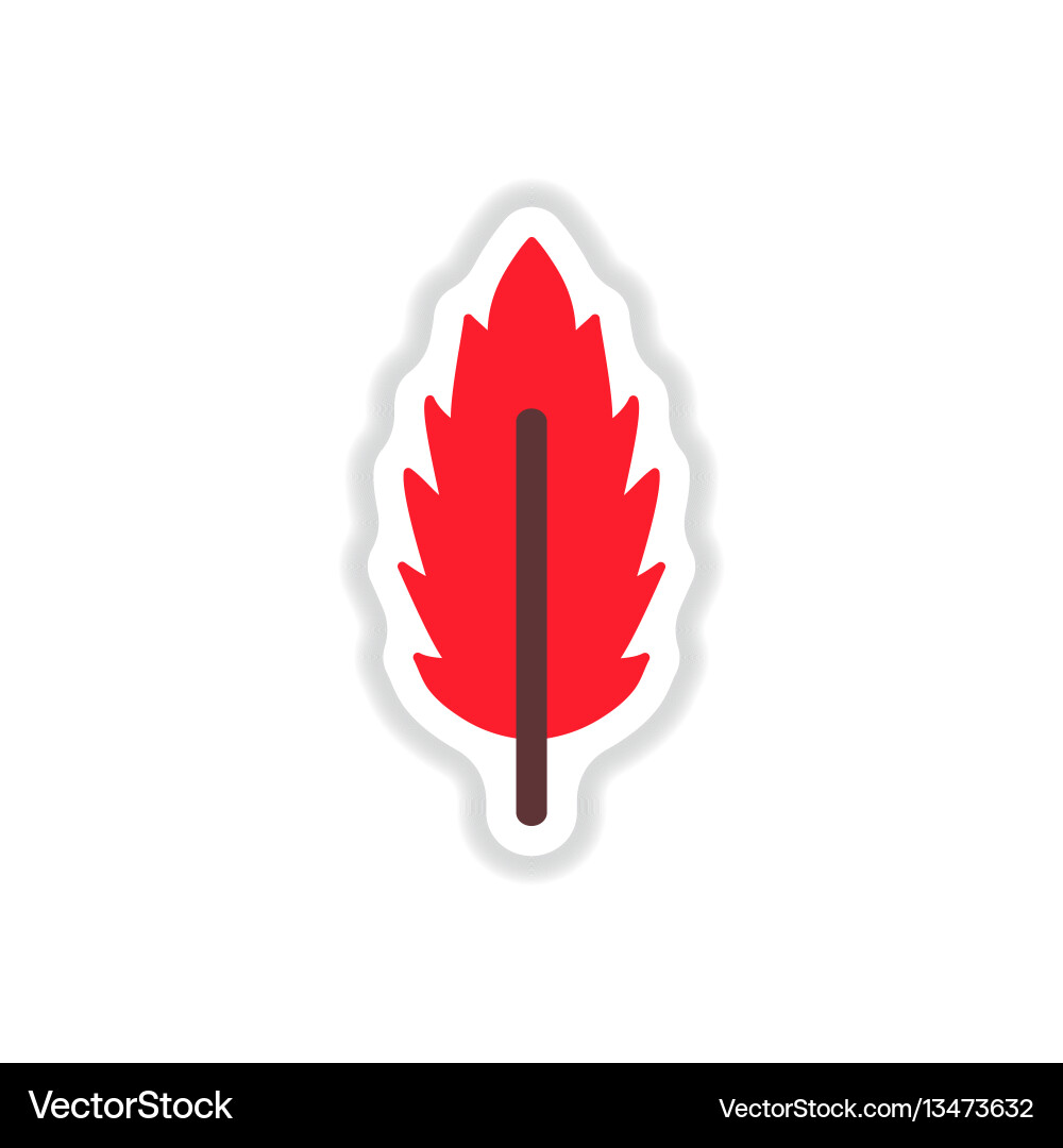 Label with leaf shadow icon design Label with leaf shadow icon design vector image