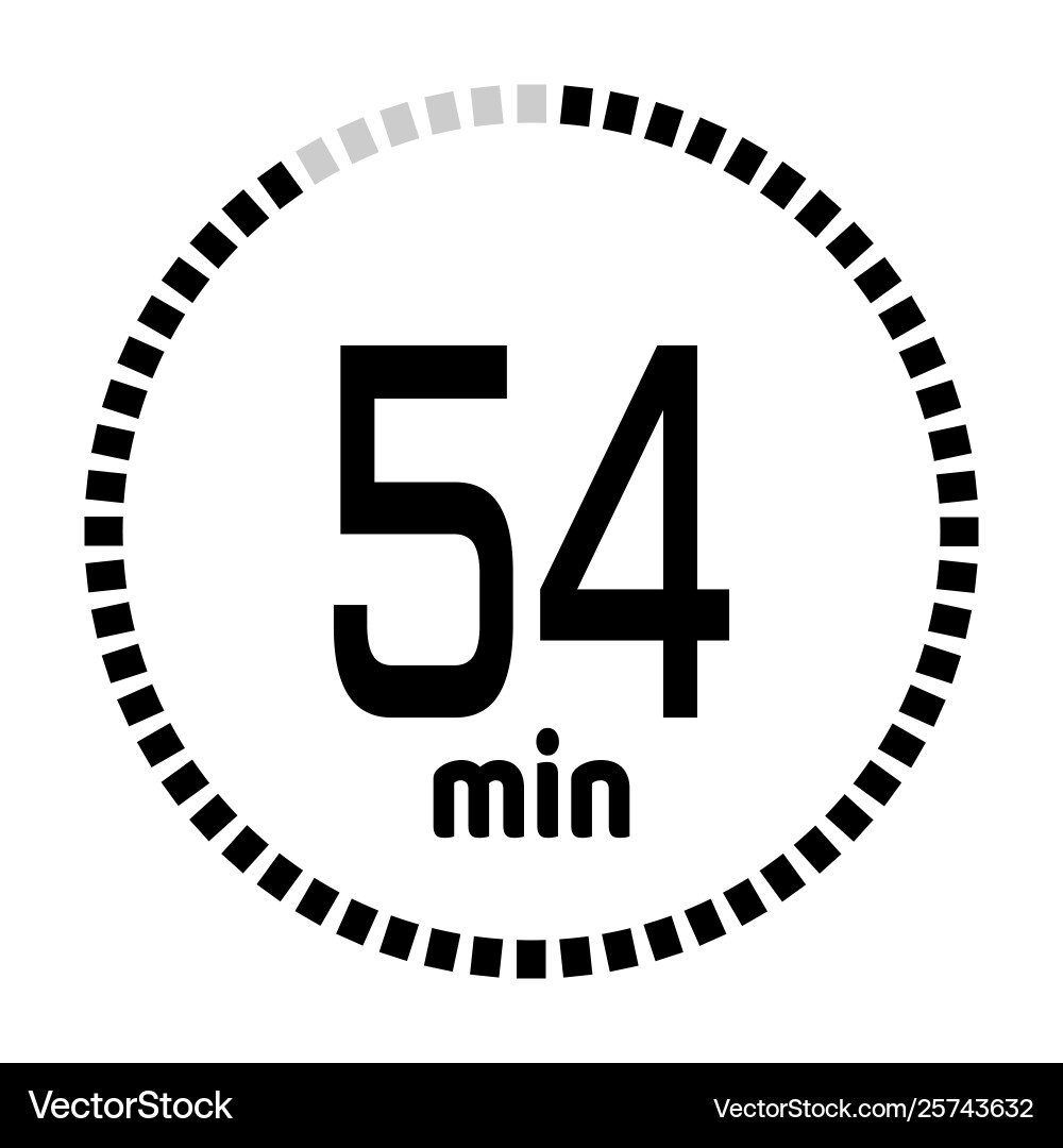 Minuten Countdown Timer Minuten Countdown Timer vektorbild