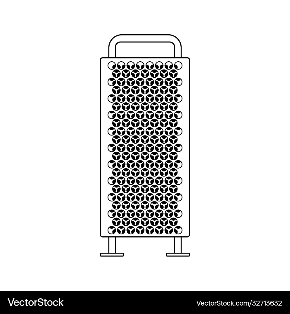 Personal computer system unit concept vector image