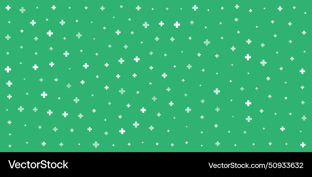 White plus symbols of different sizes and opacity Vector Image