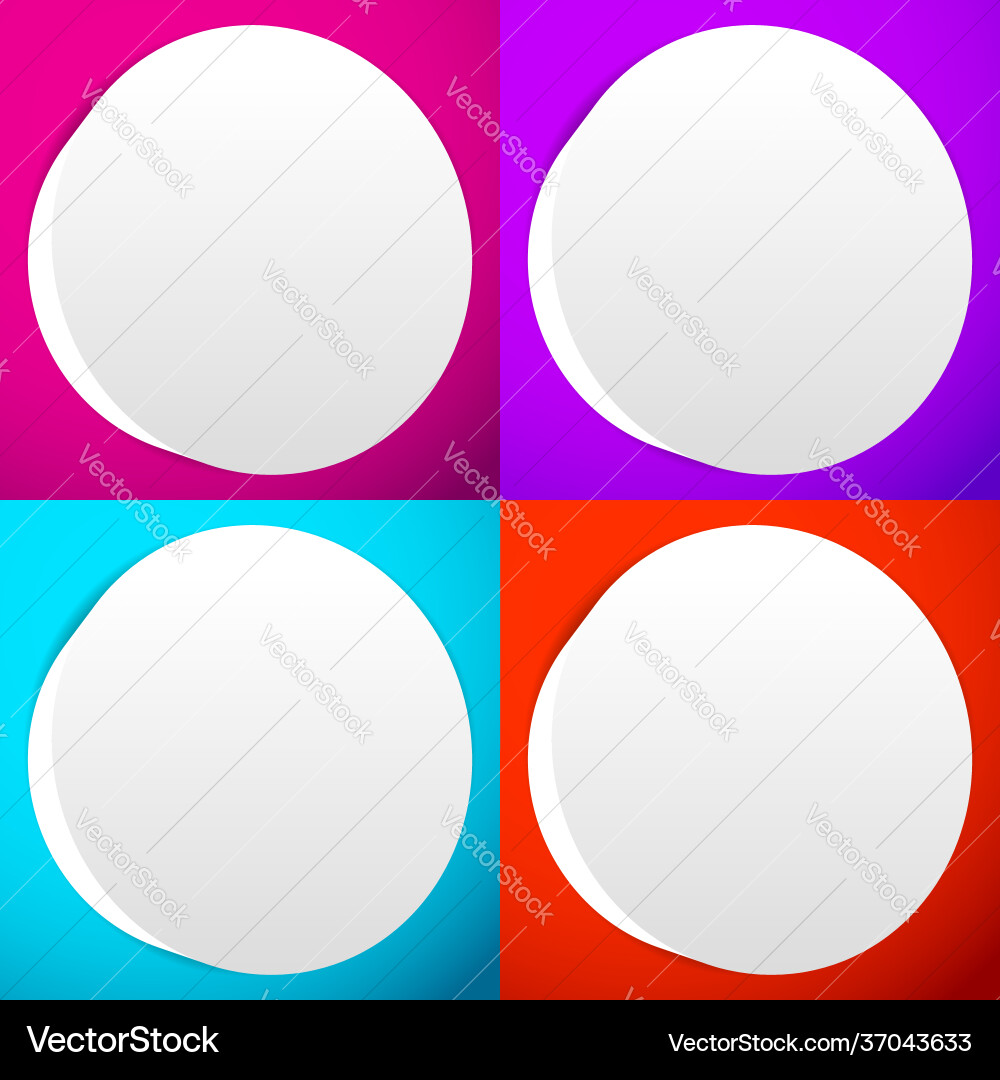 Blank empty circle orb and sphere button badge Blank empty circle orb and sphere button badge vector image