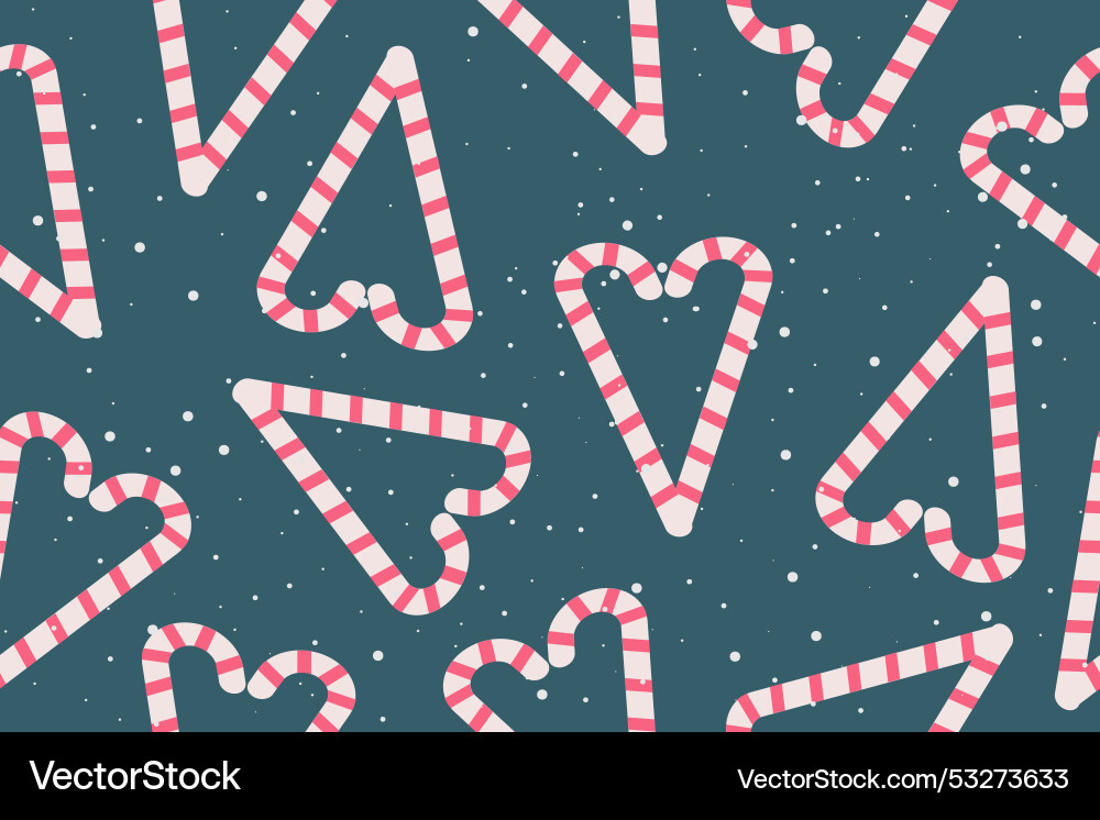 Candy seamless christmas pattern winter Candy seamless christmas pattern winter vector image