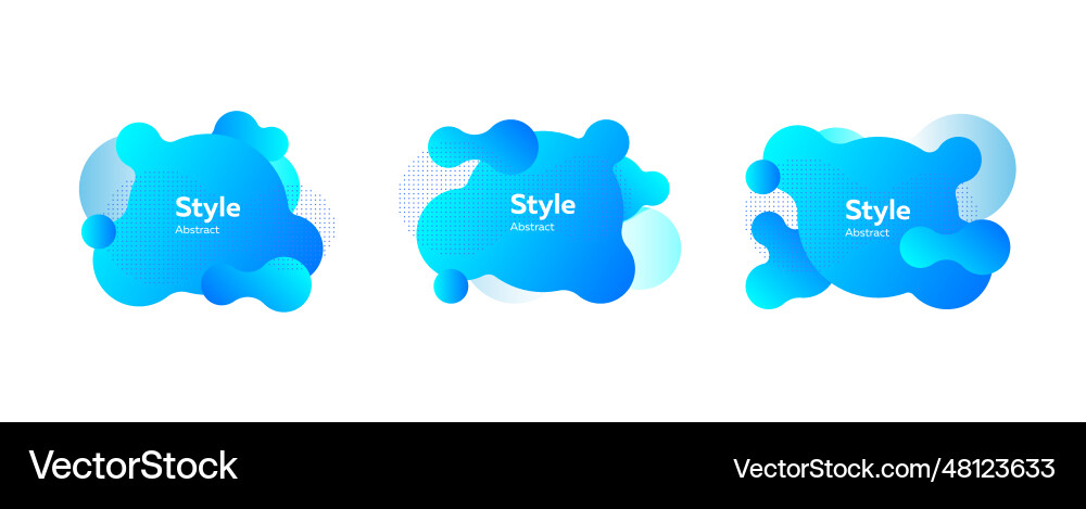Collection of blue abstract graphic elements Collection of blue abstract graphic elements vector image