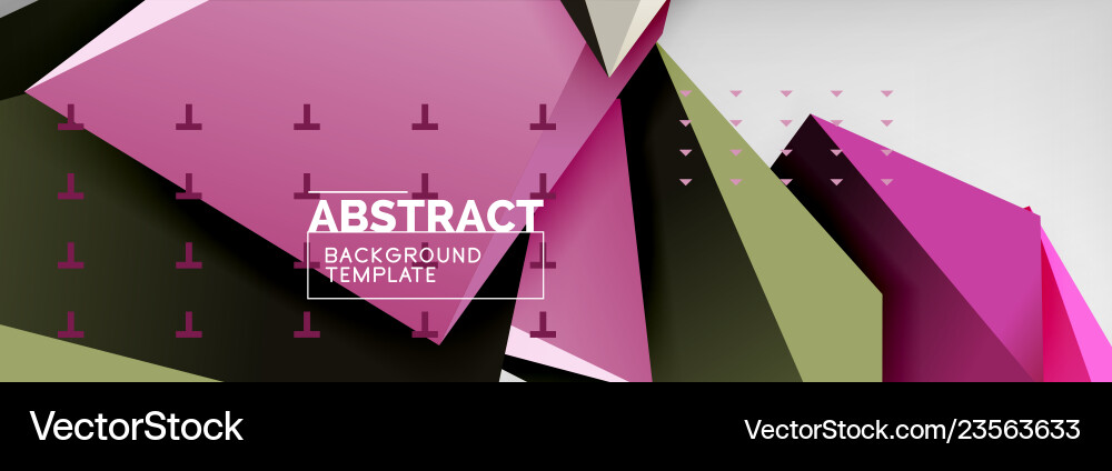 Dynamic Triangles Background Vector Image