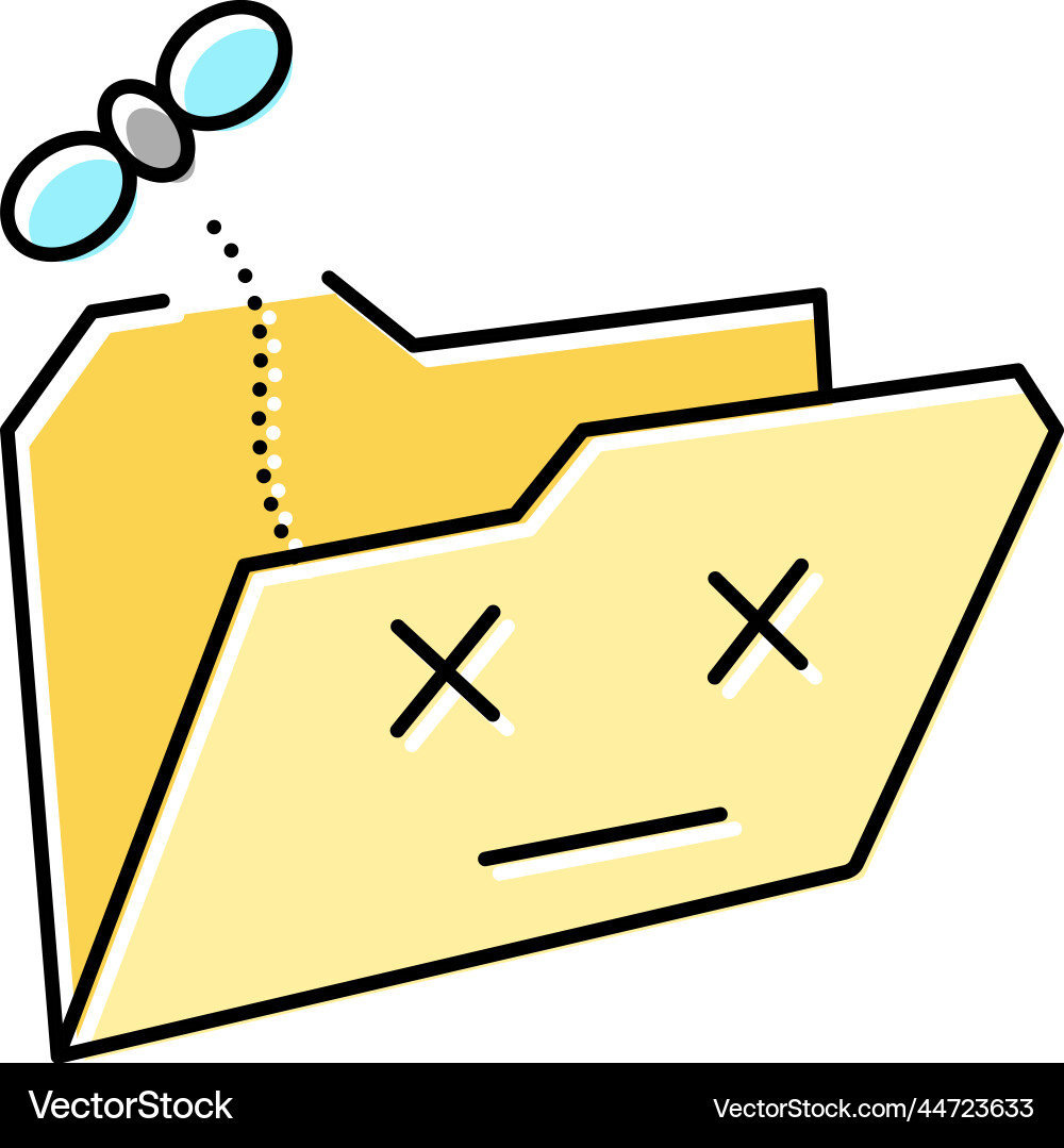 Empty folder color icon Empty folder color icon vector image