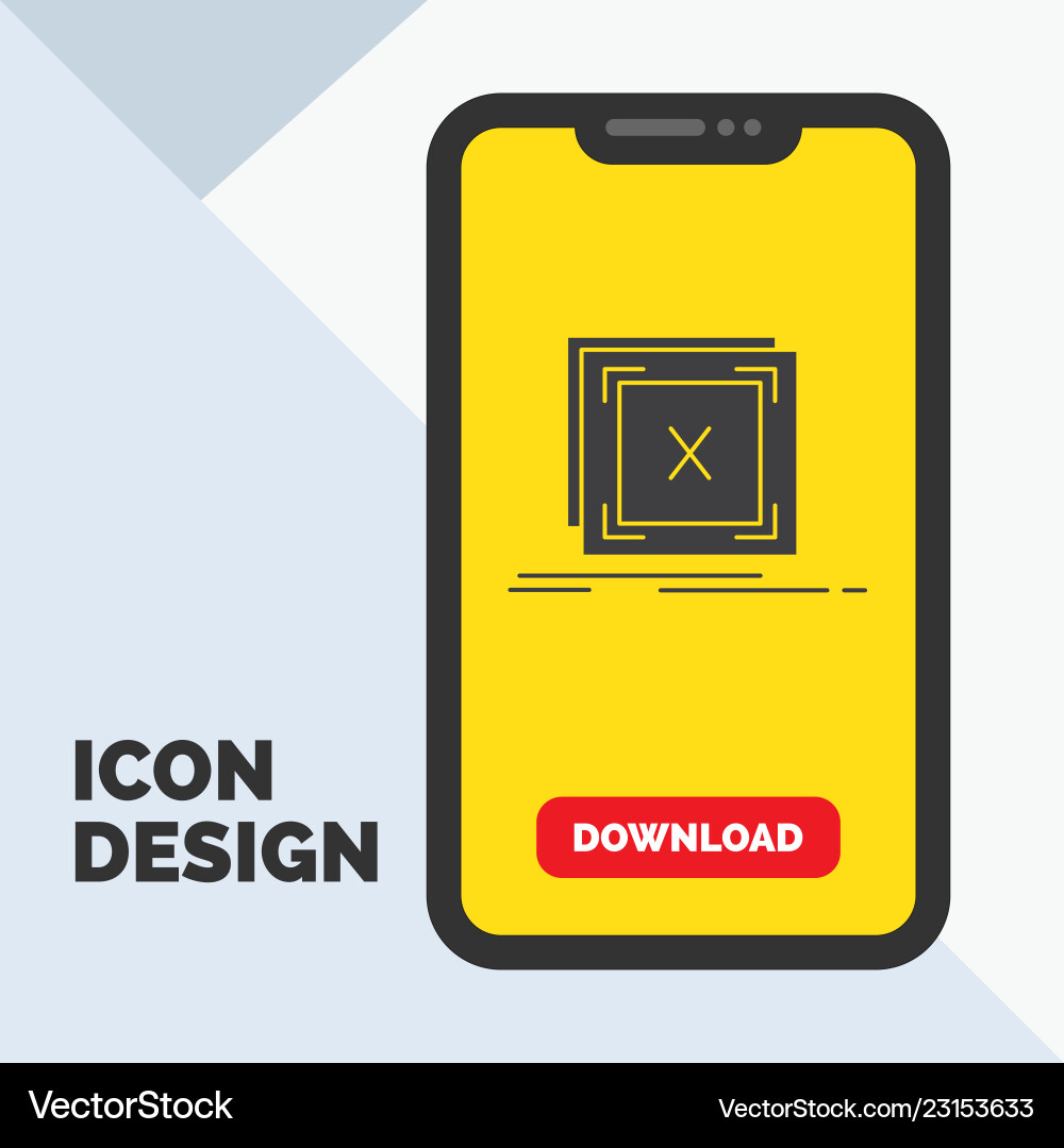 Error application message problem server glyph Error application message problem server glyph vector image
