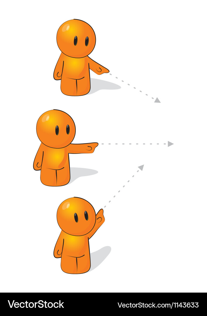 Man Performing Action vector image