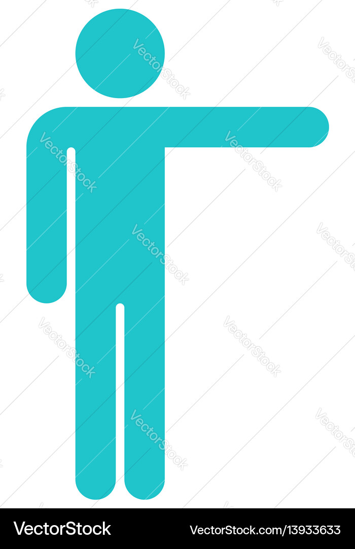 Man sign raised hands sport icon Man sign raised hands sport icon vector image
