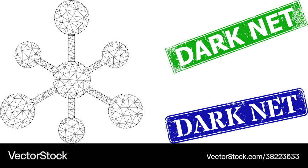 Scratched dark net stamp imitations and triangular Scratched dark net stamp imitations and triangular Vector Image