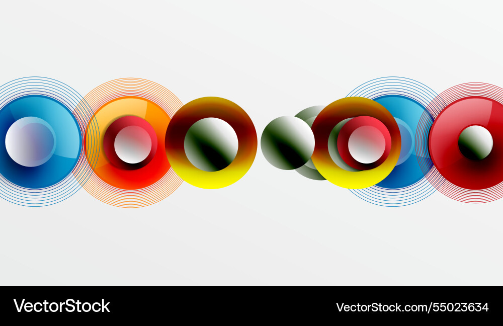 Abstract composition of overlapping circles Abstract composition of overlapping circles Vector Image