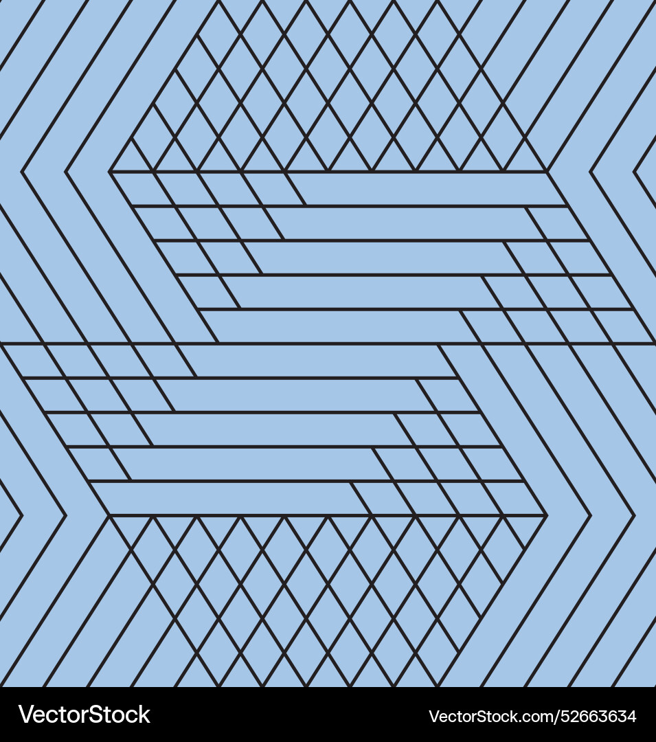 Abstract seamless repeat triangle line art design Vector Image