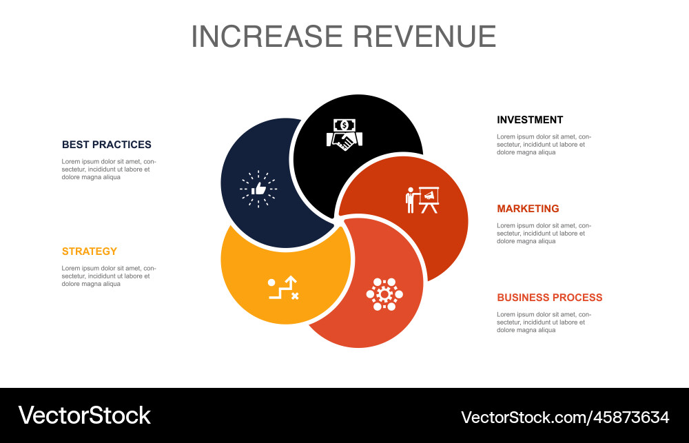 Business Strategy & Marketing Icons Vector Image