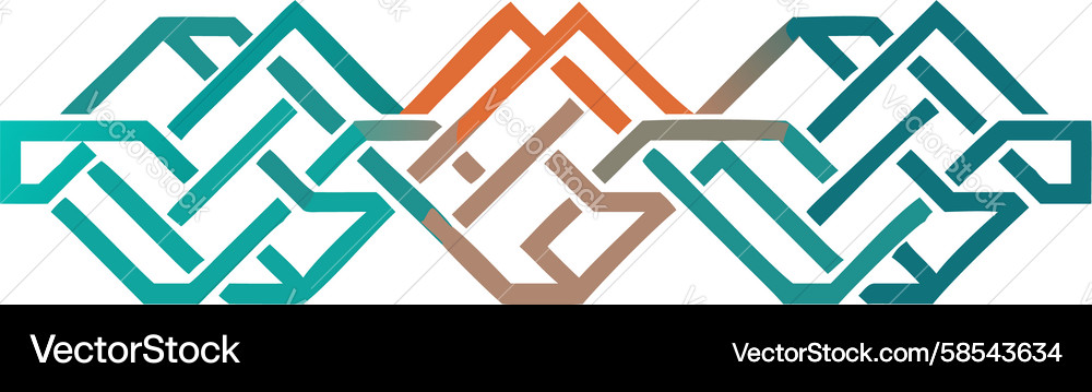 Complex Angular Pattern Vector Image