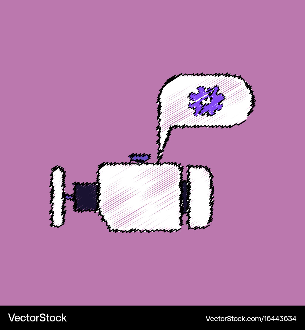 Flat icon design collection engine and broken vector image