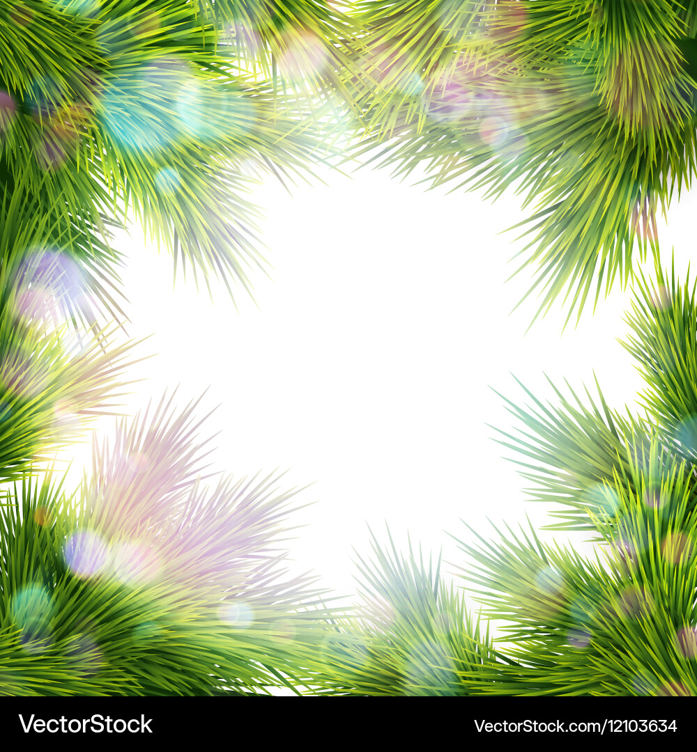 Frame of tree branches eps 10 vector image