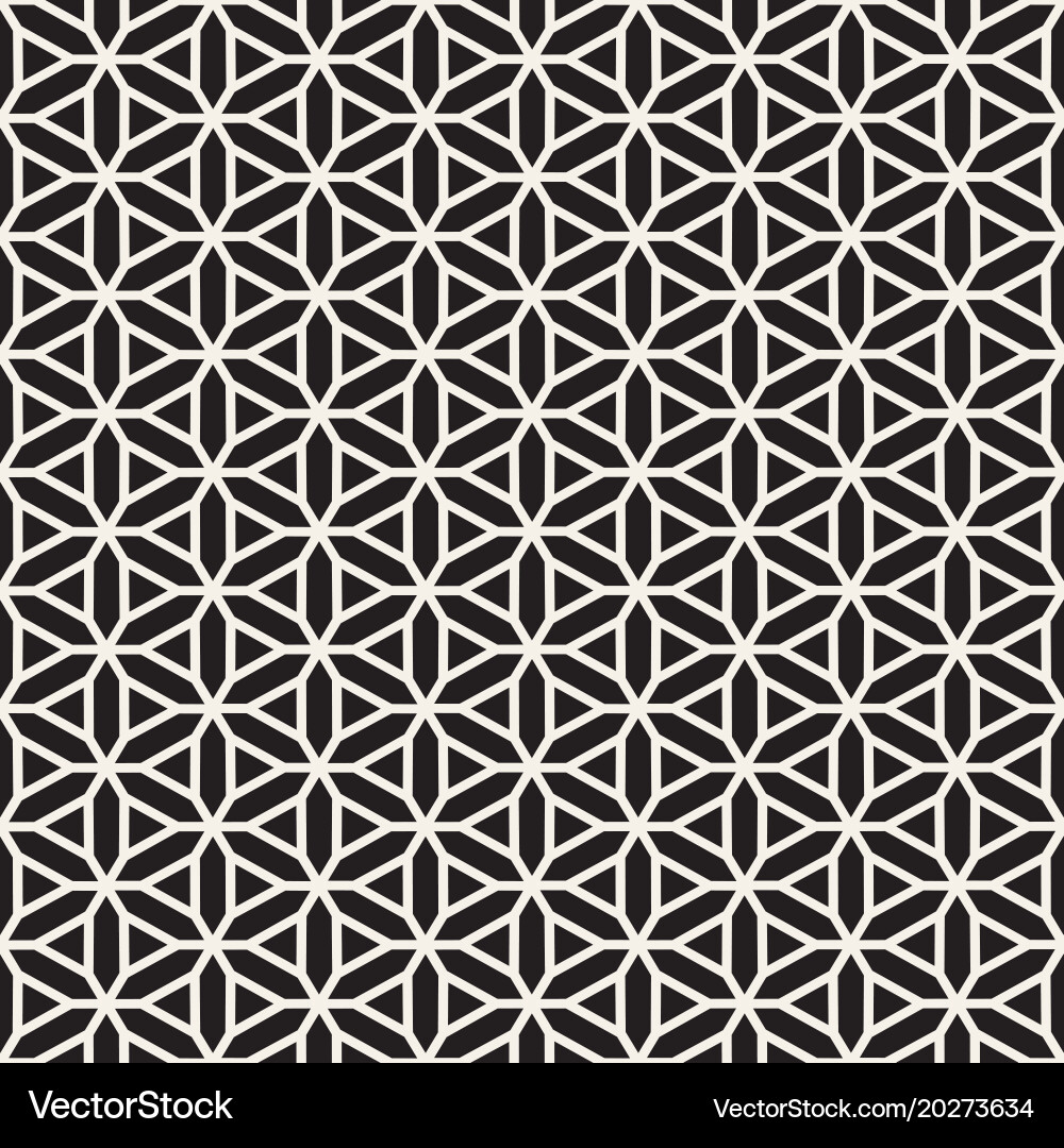 Geometric Hexagonal Stripe Pattern Vector Image