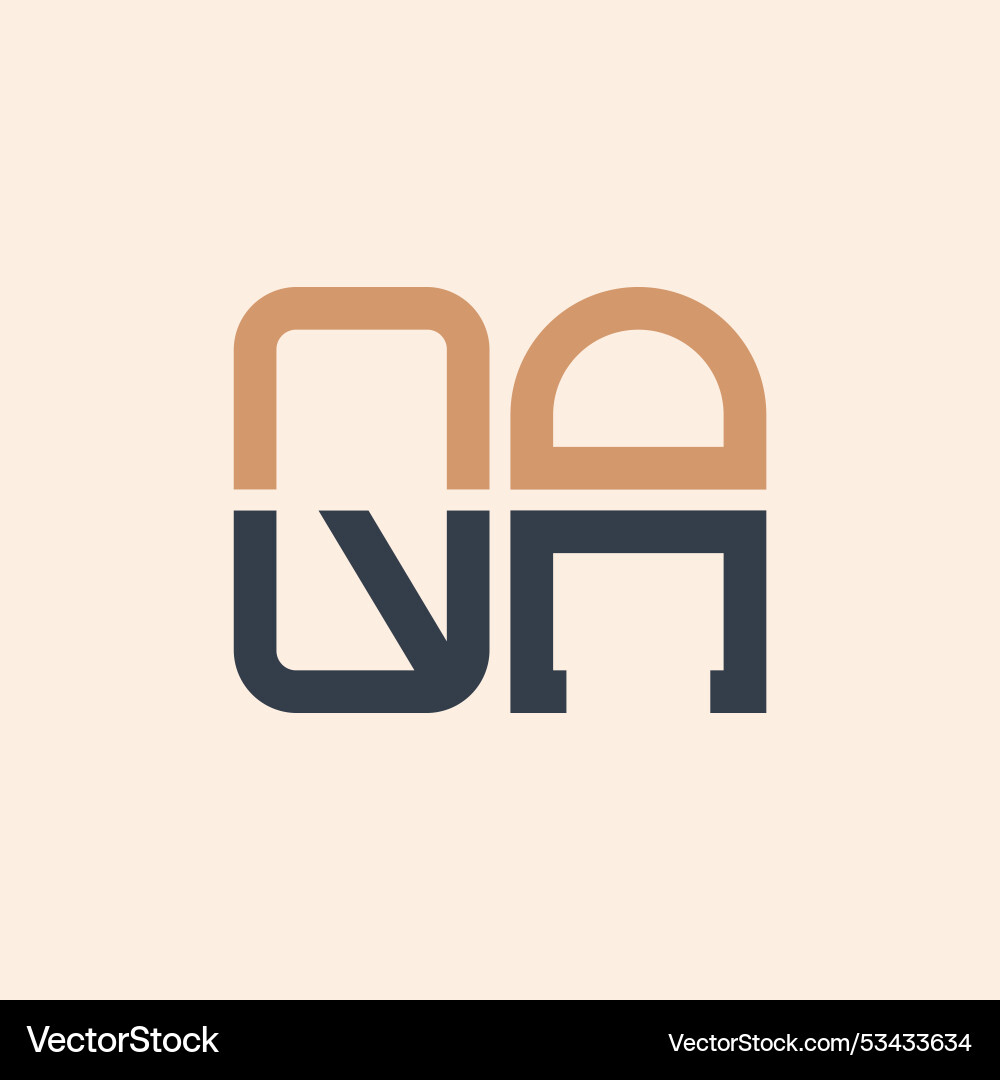 Modern qa letter logo design creative Vector Image